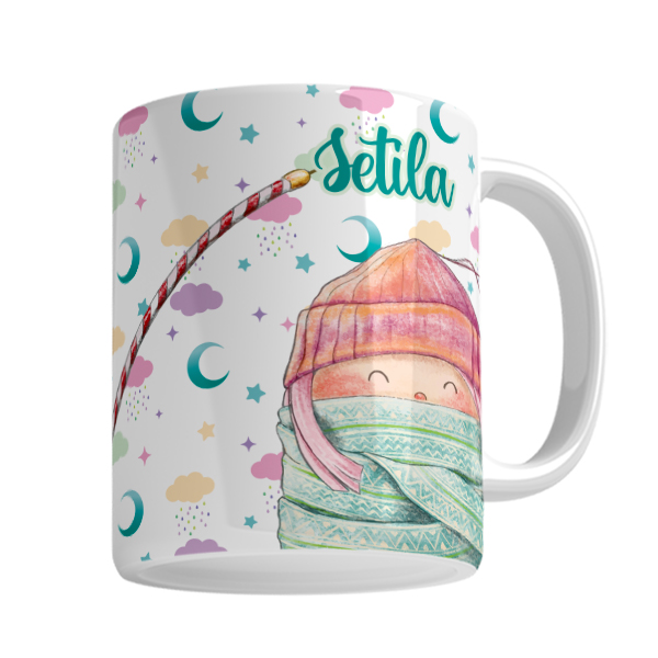 ماگ مدل ستیلا طرح دختر کارتونی