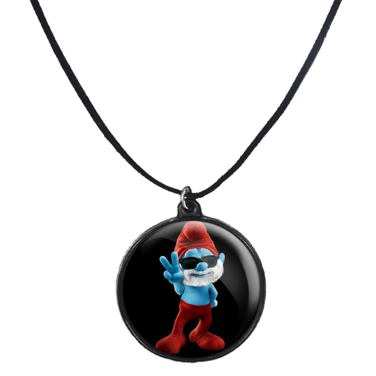 گردنبند پرمانه طرح اسمورف کد pmb.10569