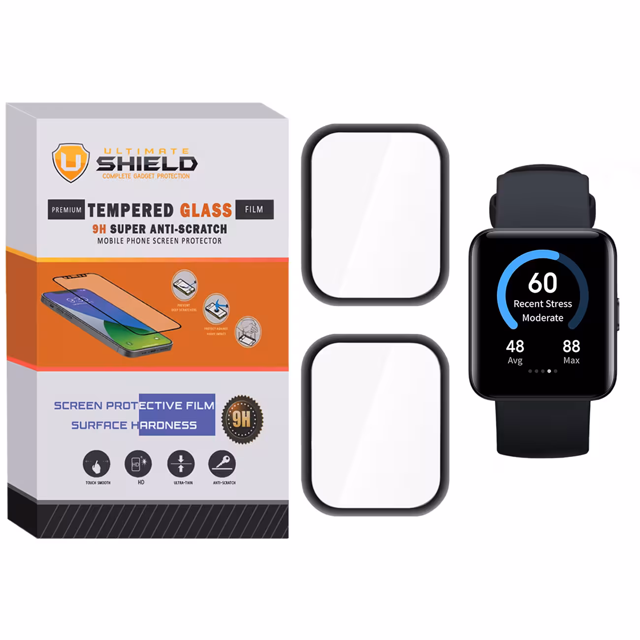 محافظ صفحه نمایش نانو آلتیمیت شیلد مدل NUL مناسب برای ساعت هوشمند شیایومی Redmi Watch 2 بسته دو عددی