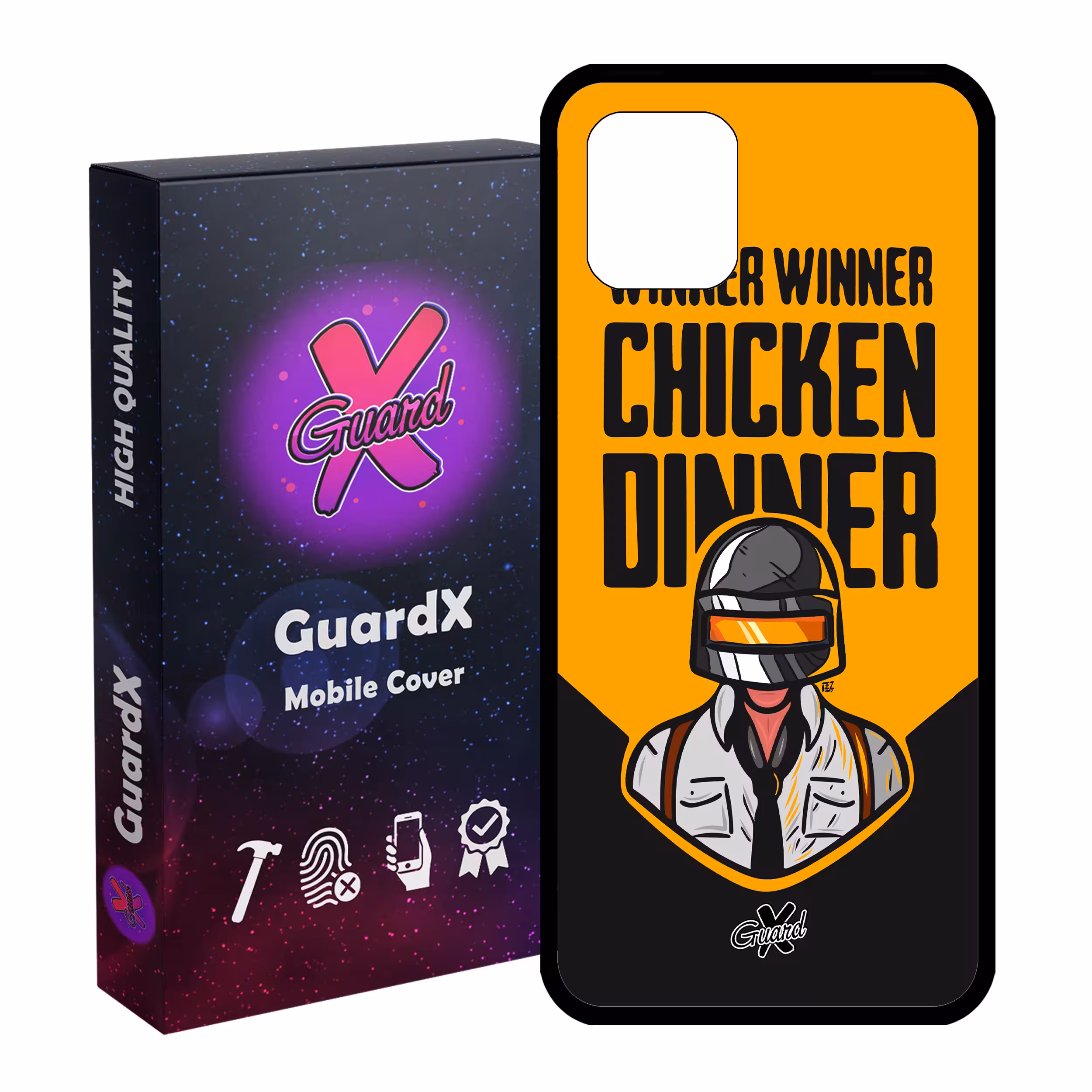 کاور گارد ایکس طرح Pubg مدل Glass10182 مناسب برای گوشی موبایل سامسونگ Galaxy Note 10 Lite