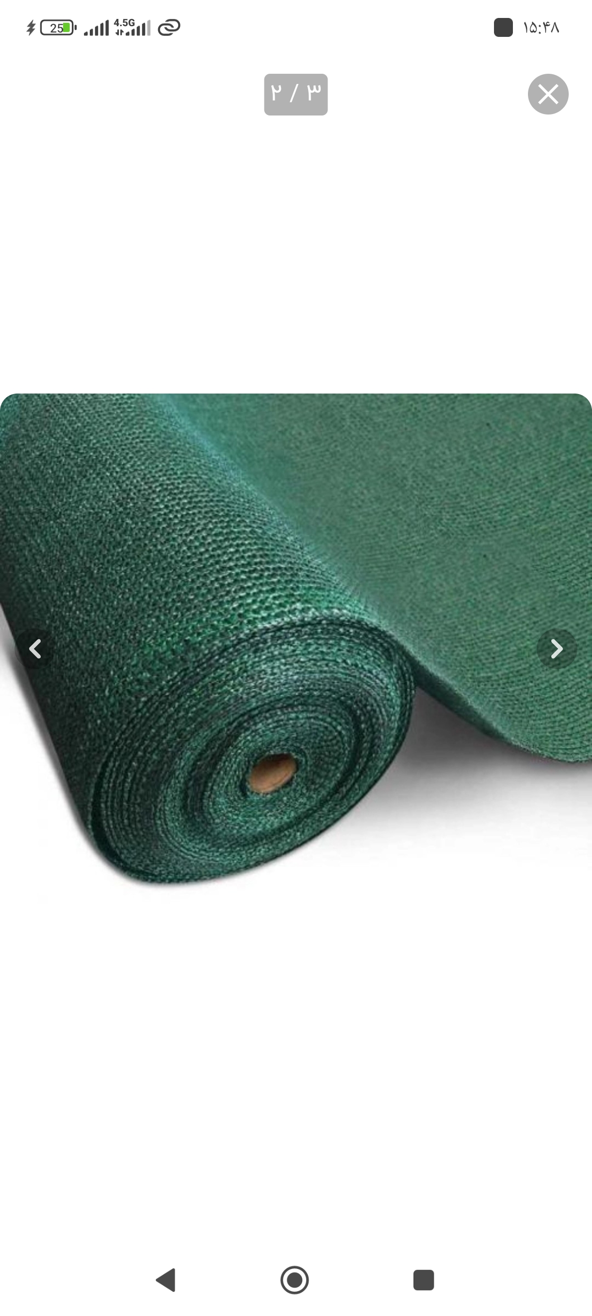 تور شید سایبان درجه 1 نسوز با دور دوزی و غلاب (عرض10متر)تراکم 80 درصد ضد آفتاب