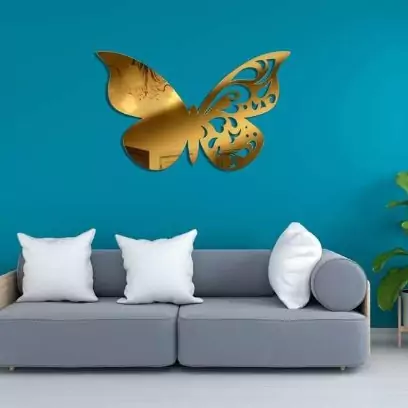 آینه پلکسی دکوری مدل پروانه ( ارسال رایگان) اینه پروانه ای