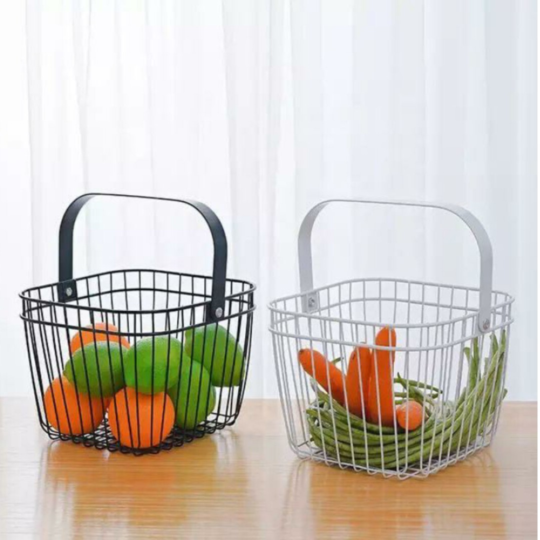 سبد تک دسته طرح ایکیا سفید