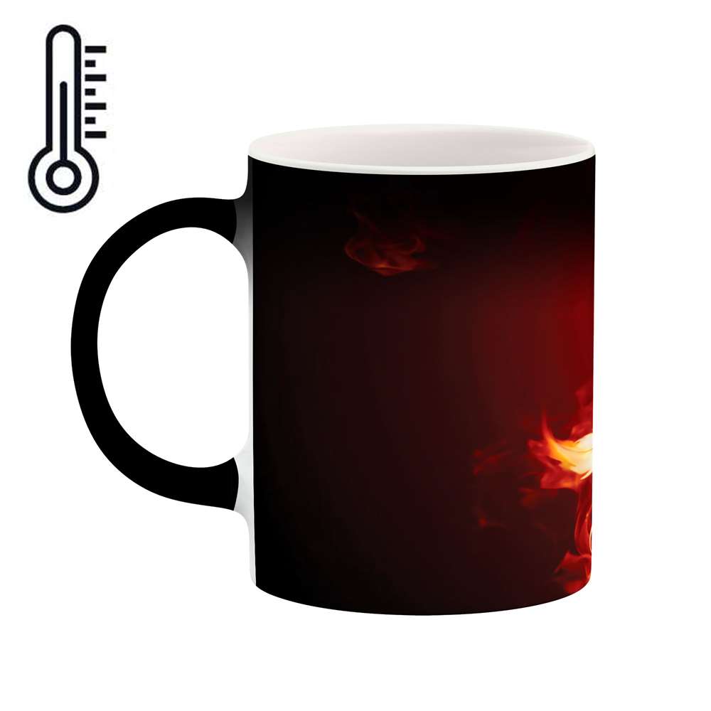 ماگ حرارتی طرح گل فانتزی مدل mgh02708