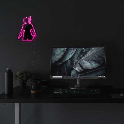 چراغ دیواری نئون دیزاین مدل Pubg-BL_BL