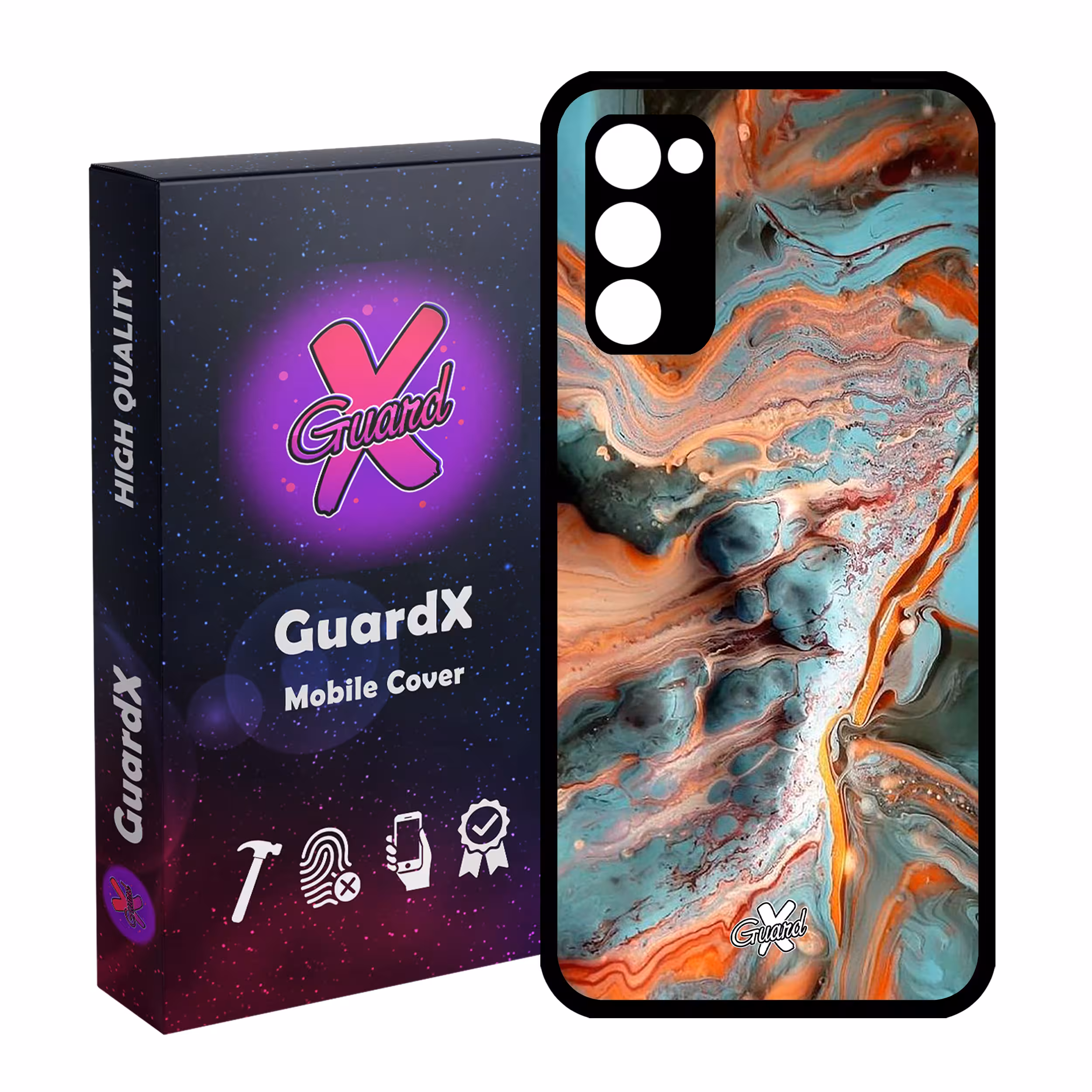 کاور گارد ایکس طرح ماربل مدل Glass10281 مناسب برای گوشی موبایل سامسونگ Galaxy S20 FE