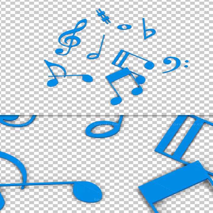 عکس نت موسیقی دوربری | گرافیک با طعم تربچه