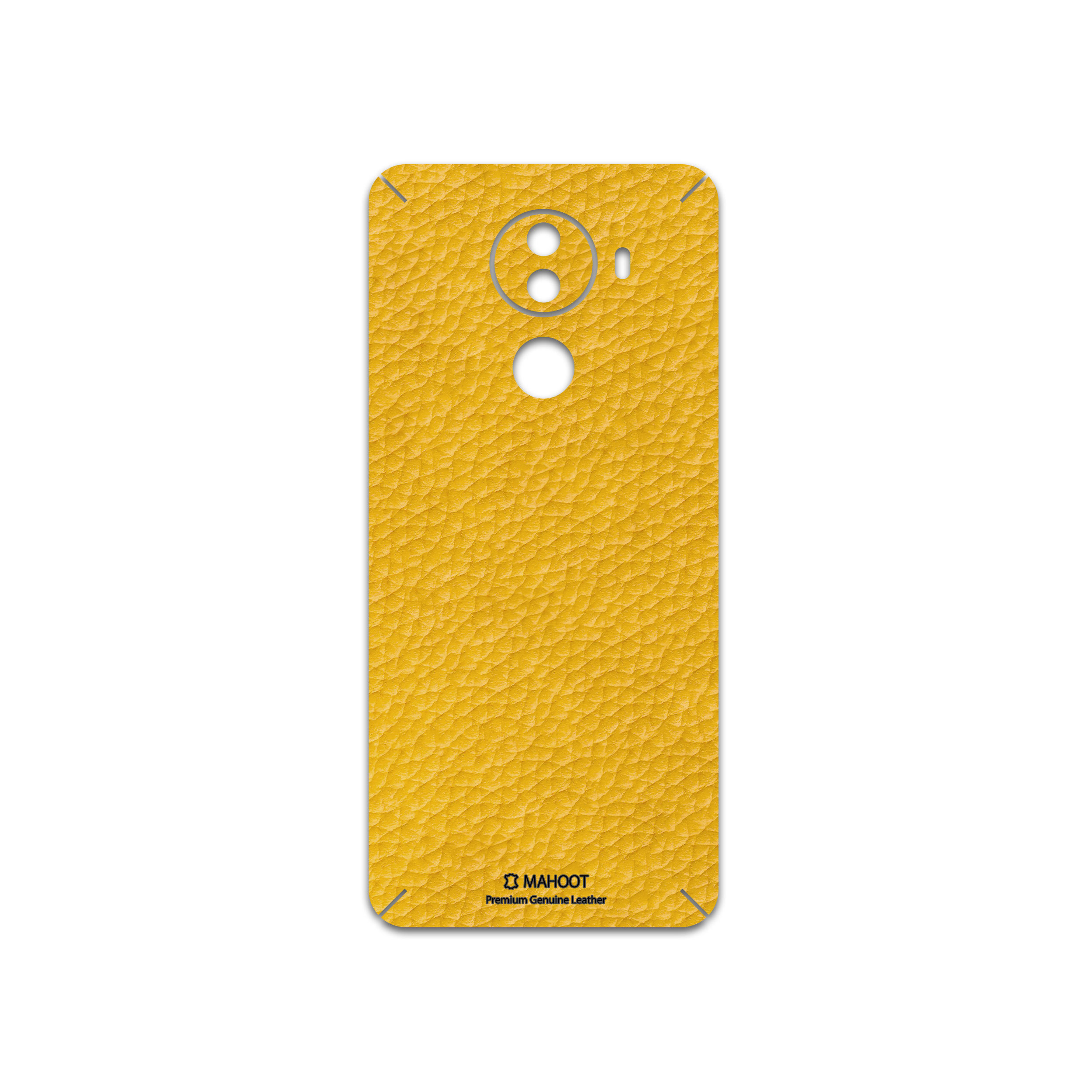 برچسب پوششی ماهوت مدل Mustard-Leather مناسب برای گوشی موبایل جی ال ایکس M1