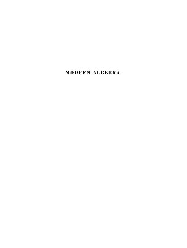 خرید و دانلود نسخه کامل کتاب Modern Algebra