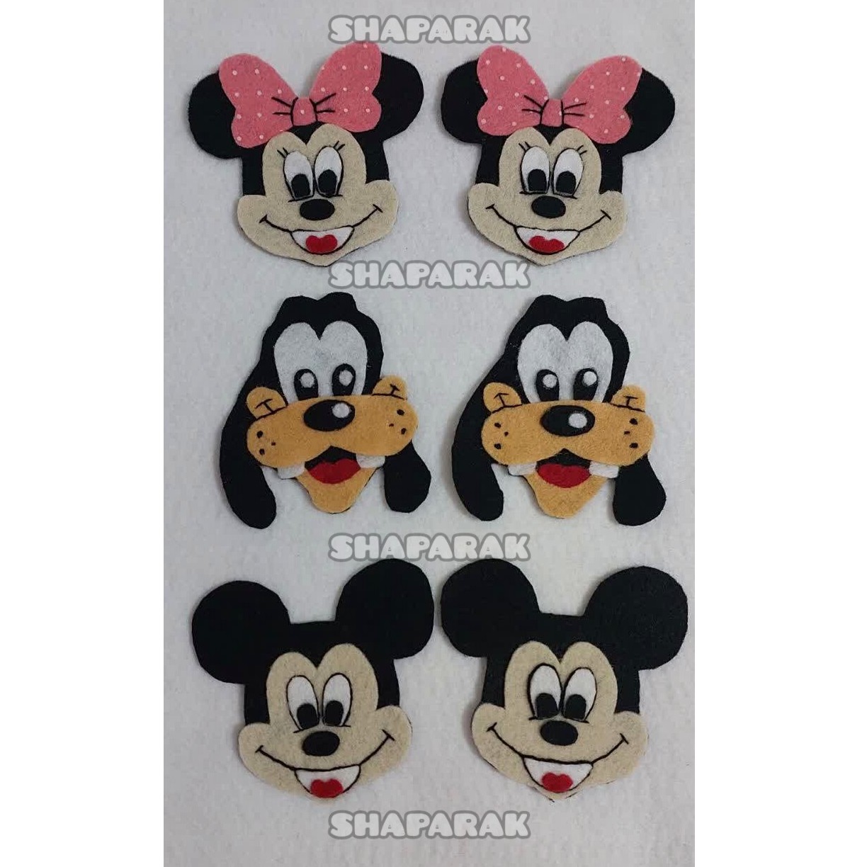 تکه دوزی اماده لباس و کاپشن کودک جنس نمدی  پک بیست عددی اماده  دوخت روی لباس با دست و هم چرخ  امکان پذیر است