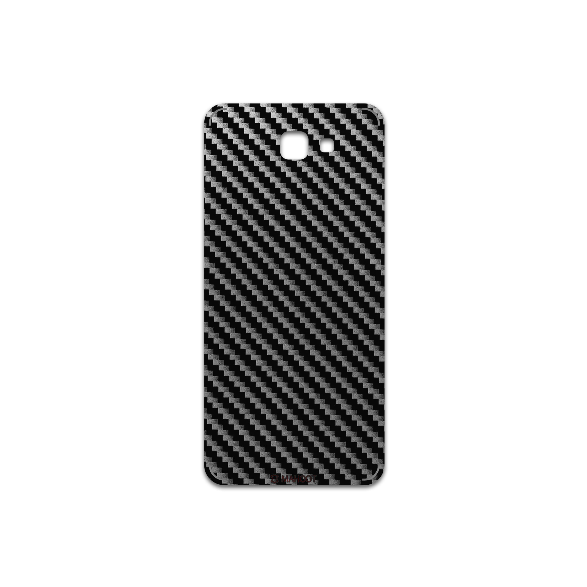 برچسب پوششی ماهوت مدل Glossy-Silver-Fiber مناسب برای گوشی موبایل سامسونگ Galaxy J5 Prime