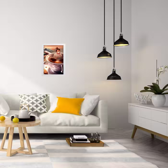 تابلو طرح عشق چای کد T279