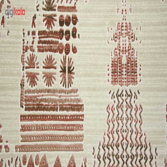 فرش ماشینی زمرد مشهد طرح 4123 زمینه صورتی