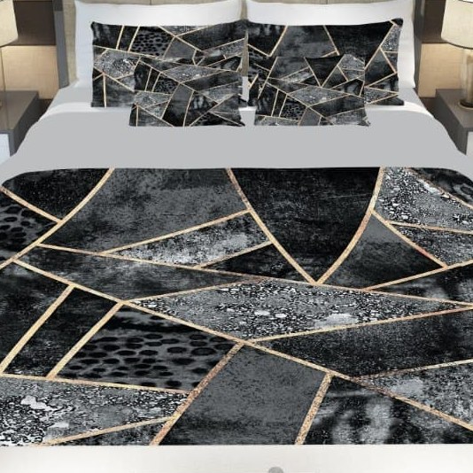 سرویس  روتختی دونفره 8تکه چاپی قابل ست با پرده با انتخاب جنس پارچه کد 889