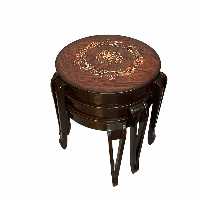 میز عسلی مدل سپیدار مجموعه 3 عددی 