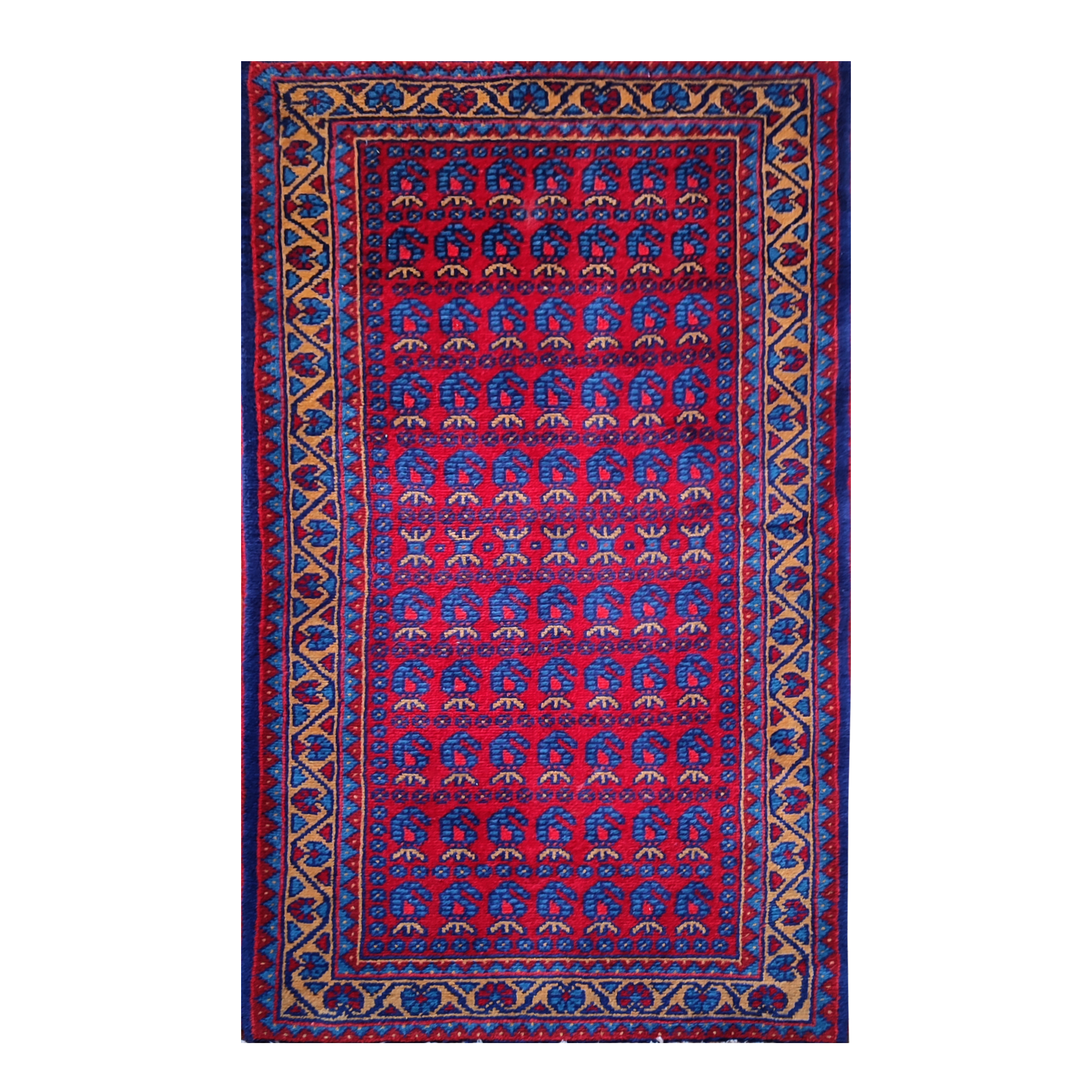 فرش قدیمی دستباف یک متری مدل MG17