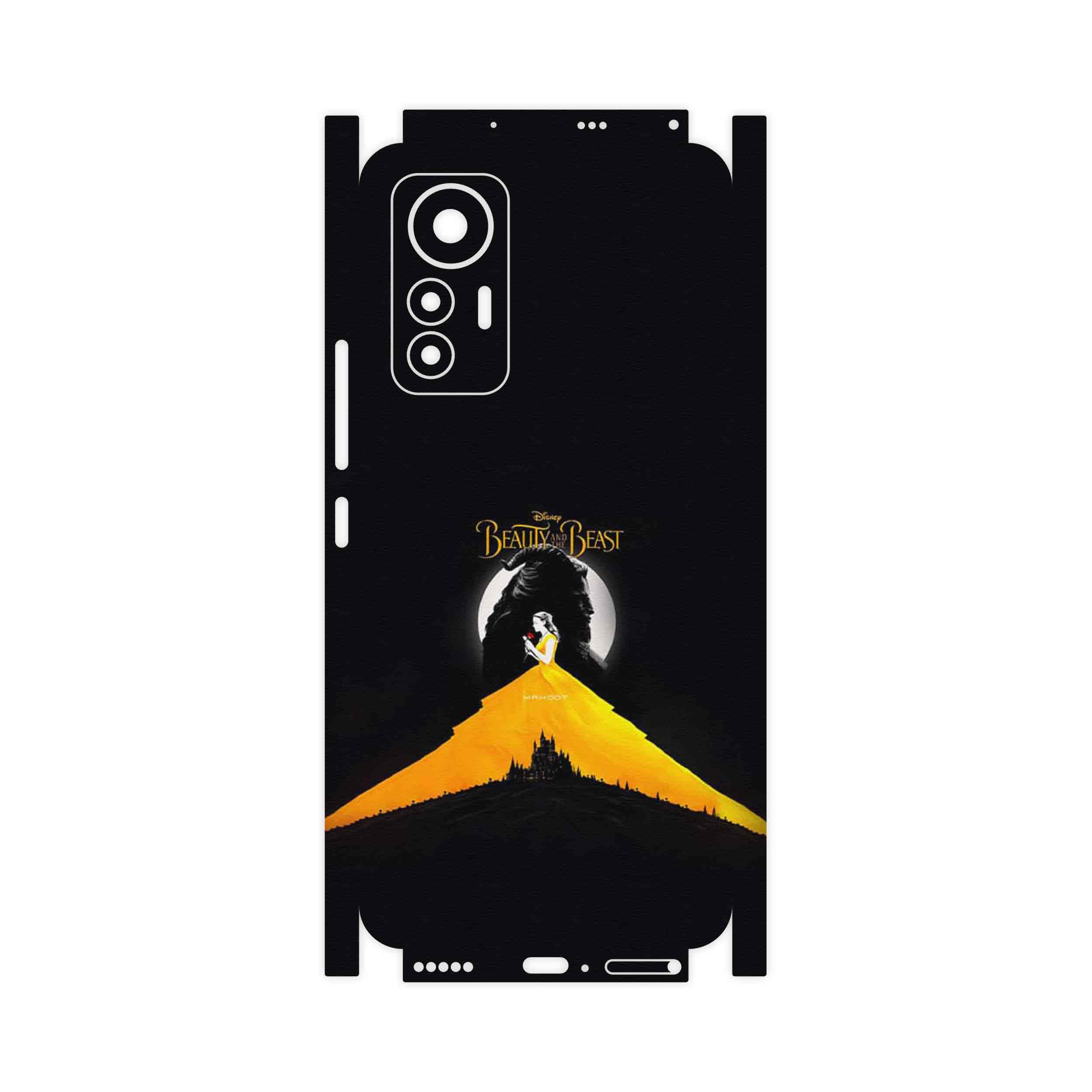 برچسب پوششی ماهوت مدل Beauty and the Beast-FullSkin مناسب برای گوشی موبایل شیائومی 12 Lite