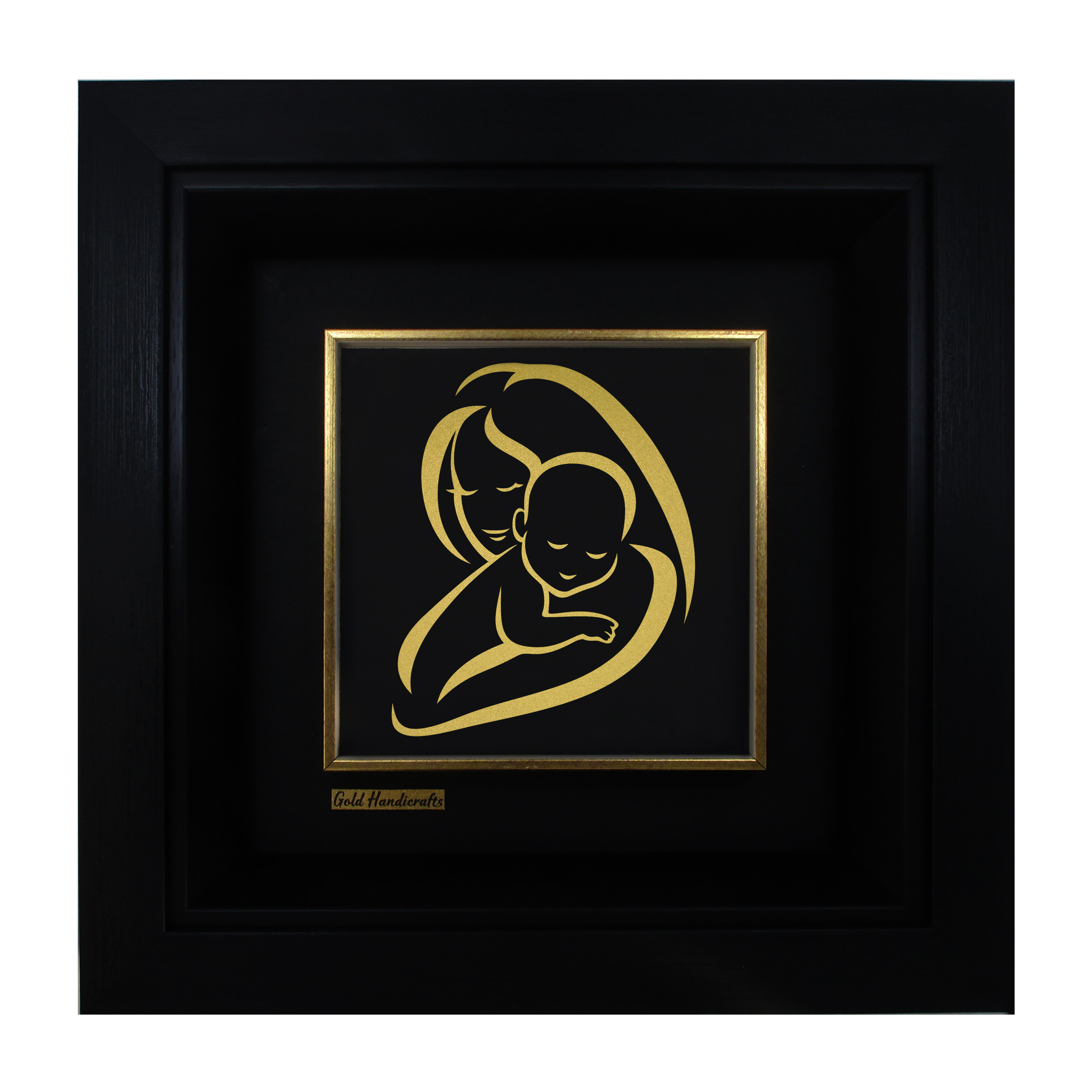 تابلو طلا کوب زرکات طرح مهر مادری مدل F134