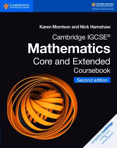 خرید و دانلود نسخه کامل کتاب Cambridge IGCSE® Mathematics Core and Extended Coursebook