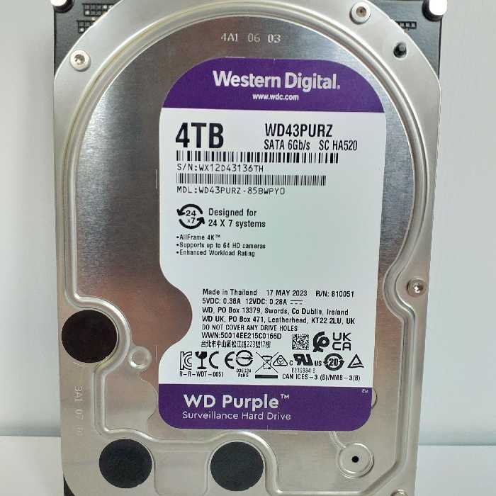 هارد 4ترابایت اینترنال western Digitalبنفش با گارانتی اصلی