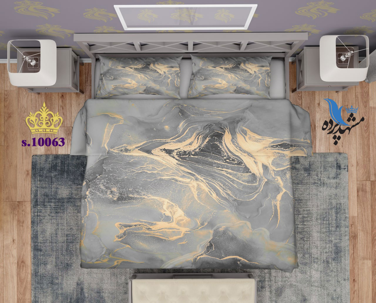 ست روتختی دو نفره طرح پتینه S10063