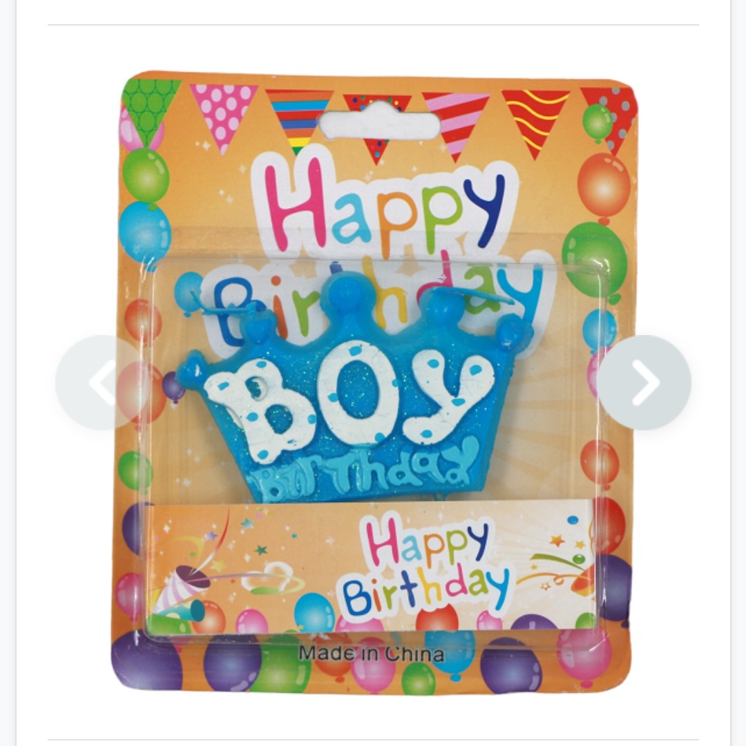 شمع تولد پسرانه