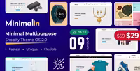 Minimalin قالب فروشگاهی مینیمال شاپیفای