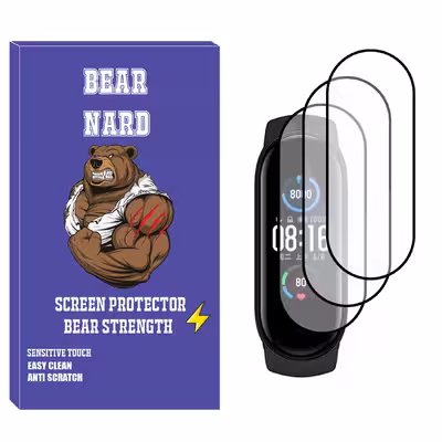 محافظ صفحه نمایش نانو برنارد مدل NBR مناسب برای ساعت هوشمند شیائومی Mi Band 5 بسته سه عددی