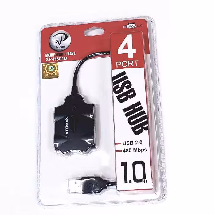 هاب 4 پورت 2.0 USB ایکس پی پروداکت مدل XP-H801