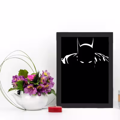 تابلو گالری چهره پرداز رخ مدل بتمن طرح Batman Minimalist Art کد GCPA_10014