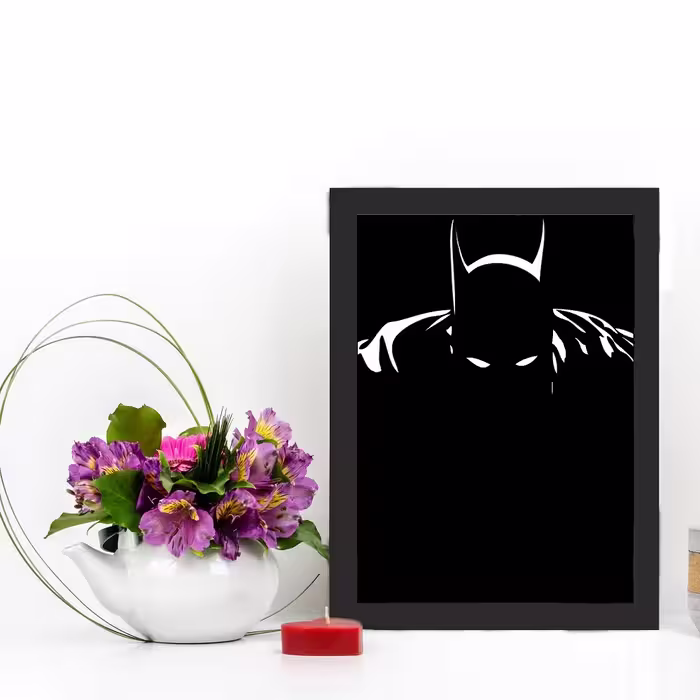 تابلو گالری چهره پرداز رخ مدل بتمن طرح Batman Minimalist Art کد GCPA_10014