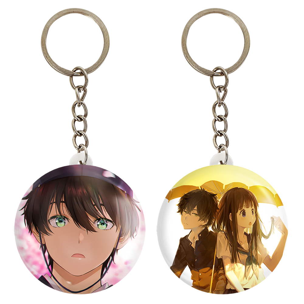 جاکلیدی خندالو مدل چیتاندا و اورکی انیمه هیوکا Hyouka کد 1710417098 مجموعه 2 عددی