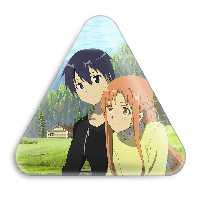 پیکسل خندالو طرح انیمه هنر شمشیر زنی مدل مثلثی کد 12076