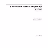 خرید و دانلود نسخه کامل کتاب A Little Book of R for Multivariate Analysis