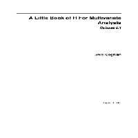 خرید و دانلود نسخه کامل کتاب A Little Book of R for Multivariate Analysis