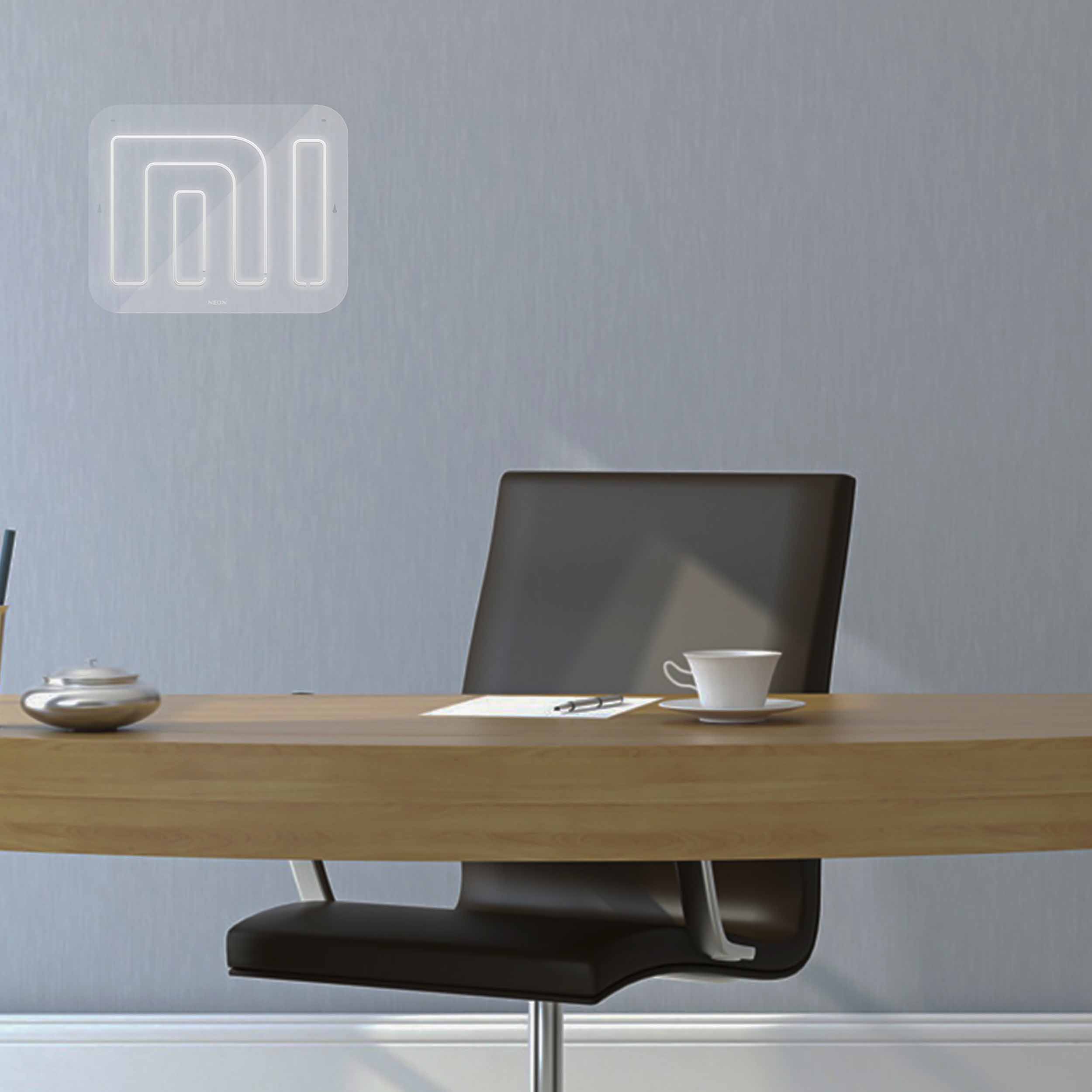 چراغ دیواری نئون دیزاین طرح Xiaomi-GL_WHT