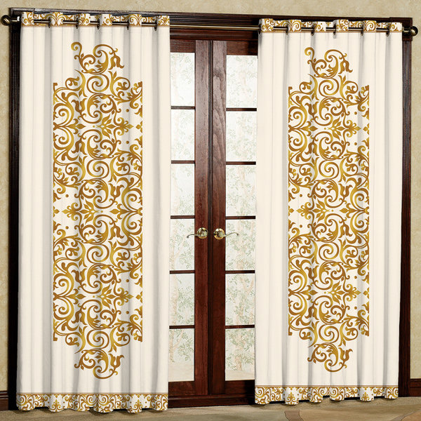 پرده مدل چاپی هازان پانچی کد430 سایز 200x140 سانتی متر