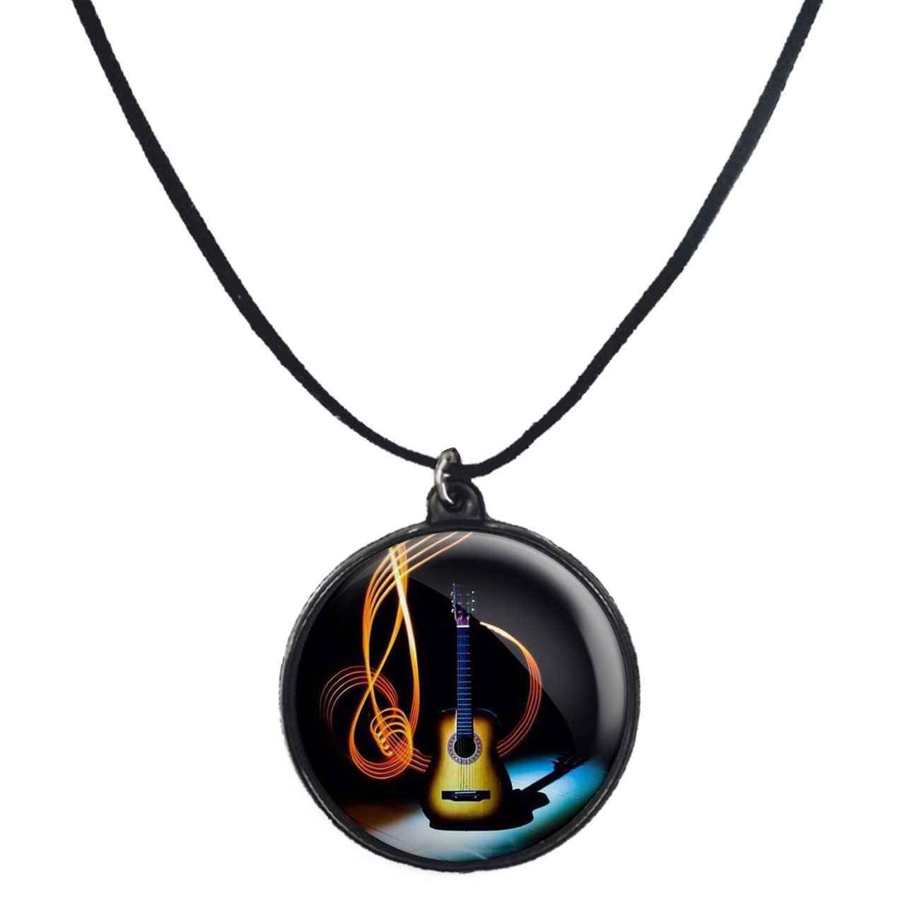 گردنبند پرمانه طرح موزیک کد pmb.3940 مدل دو طرفه