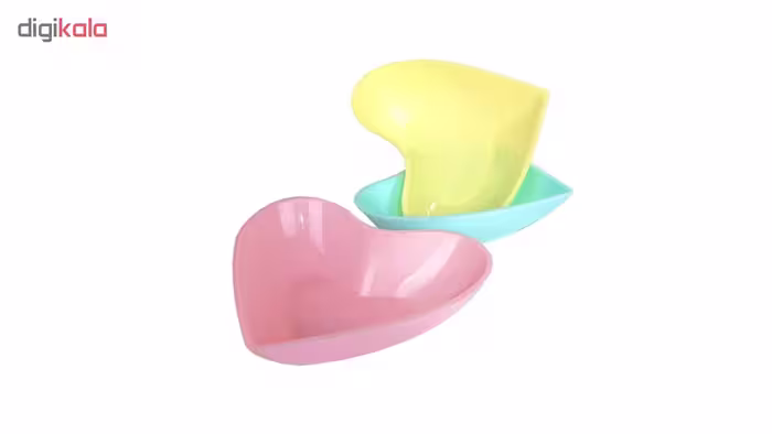 کاسه مدل heart بسته 3 عددی 