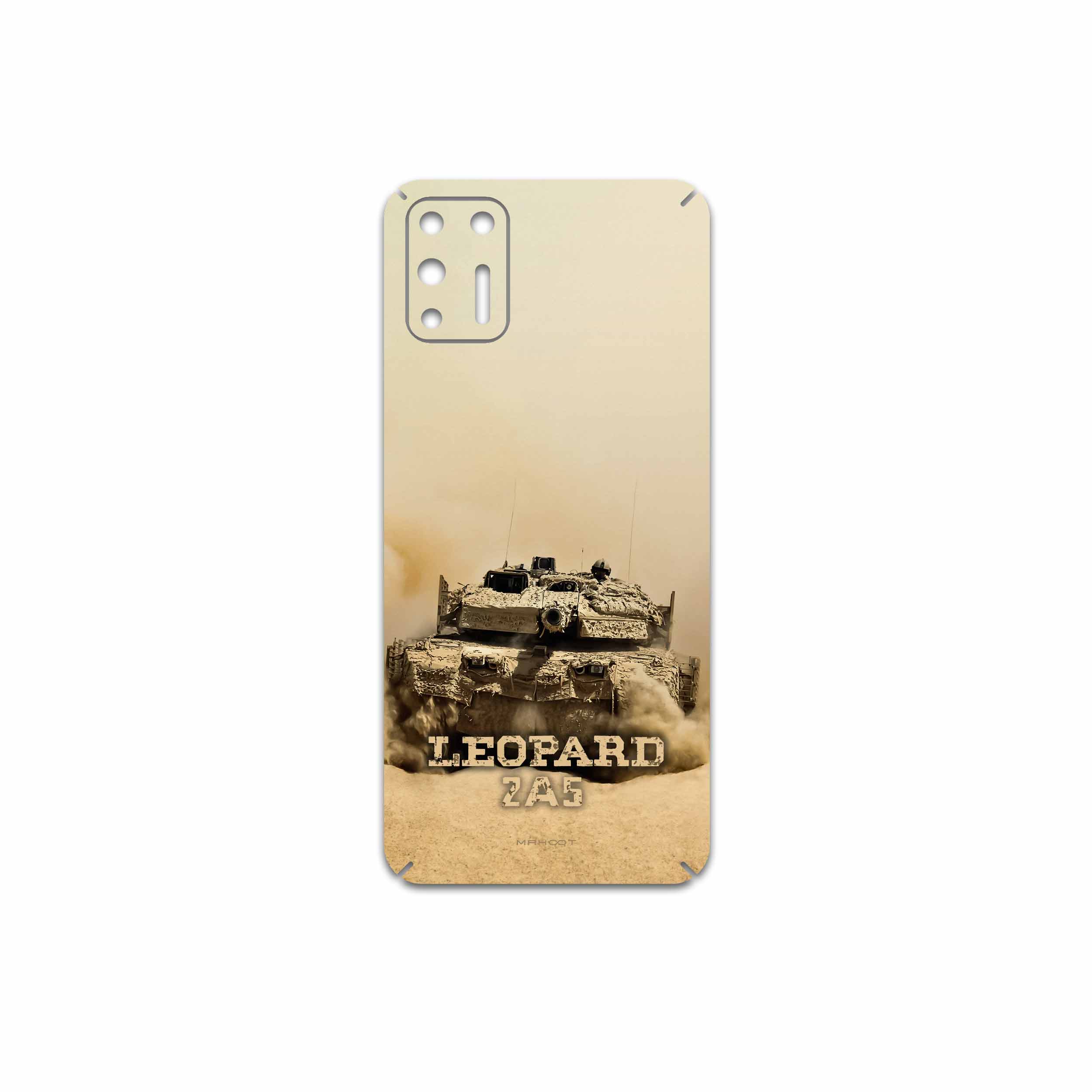 برچسب پوششی ماهوت مدل Leopard 2A5 tank مناسب برای گوشی موبایل موتورولا Moto G9 Plus