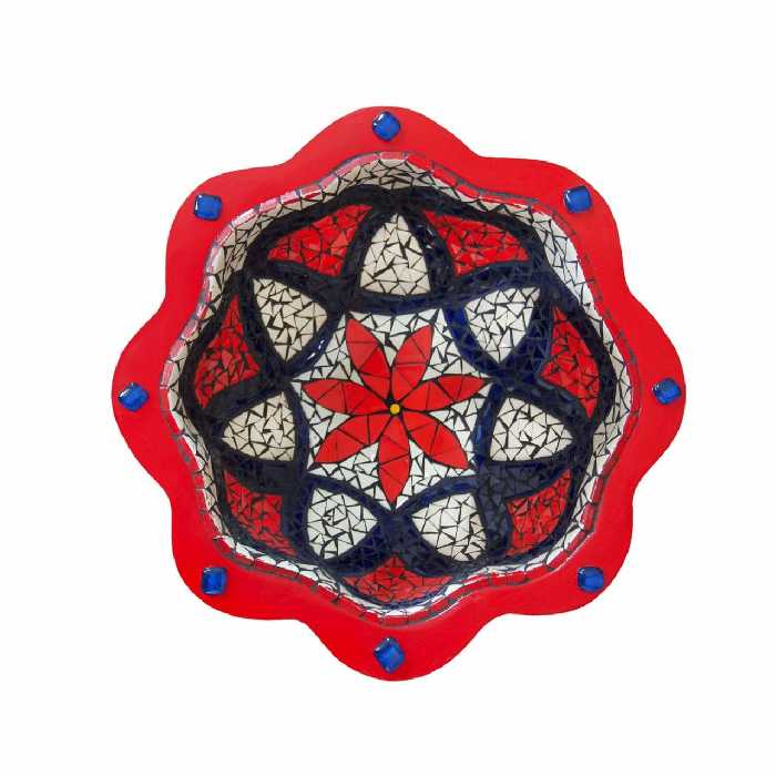 ظرف ماهی سفالی مدل یلدا