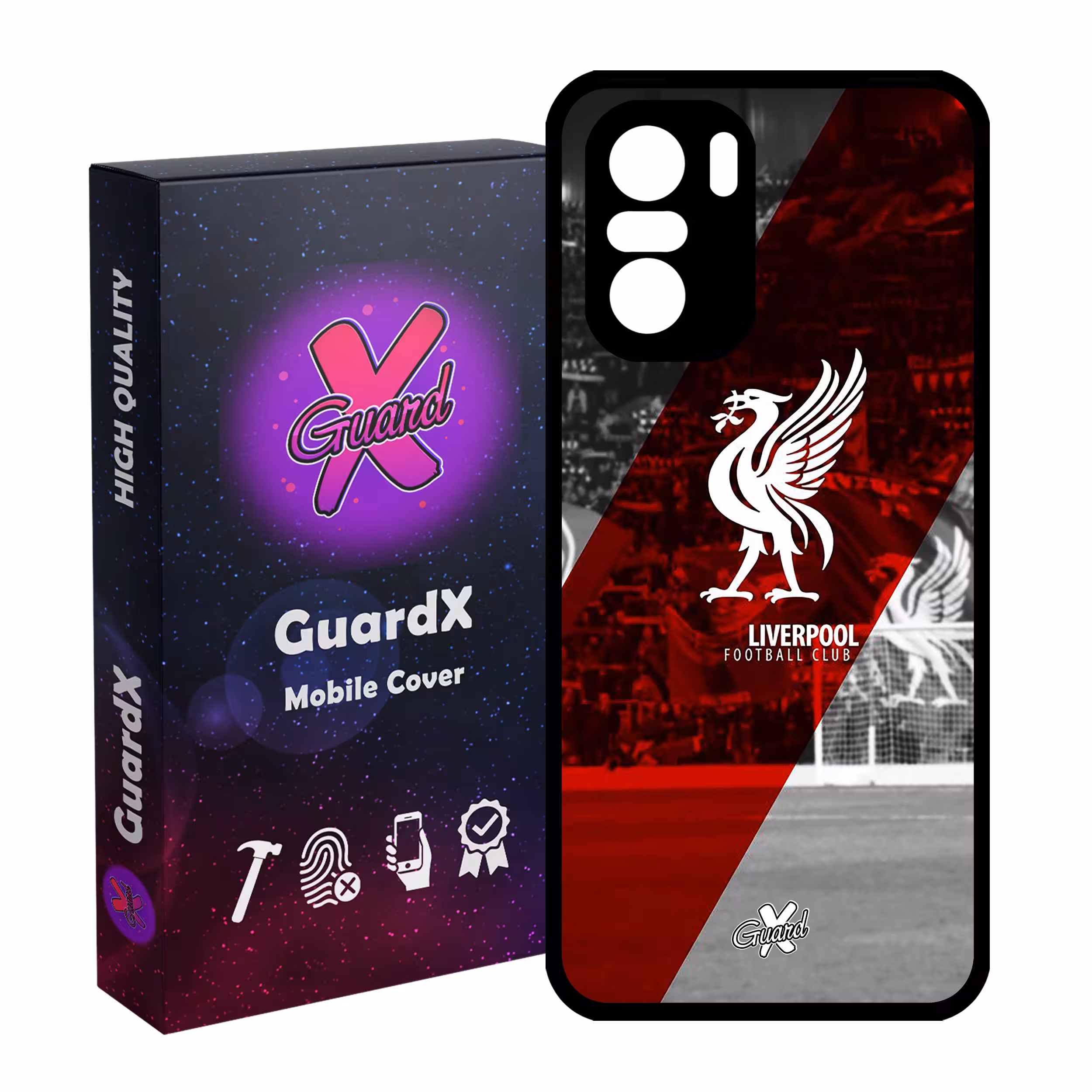 کاور گارد ایکس طرح Liverpool مدل Glass10045 مناسب برای گوشی موبایل شیائومی Poco F3/MI 11X/MI 11X Pro/Redmi K40/K40 Pro