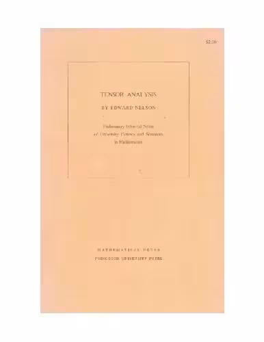 خرید و دانلود نسخه کامل کتاب Tensor analysis