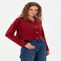 ژاکت زنانه آلبالویی یو اس پولو - فروشگاه لباس شهرمون