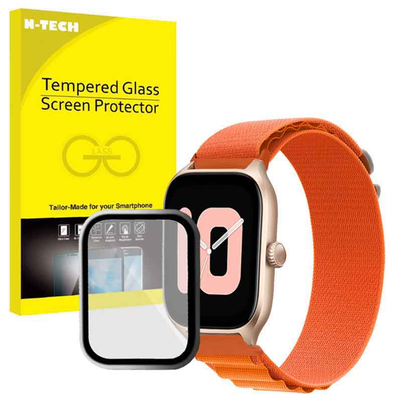 بند انتک مدل LOOP ALPINE مناسب برای ساعت هوشمند آمیزفیت BIP 3 به همراه محافظ صفحه نمایش