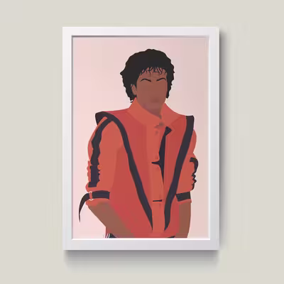 تابلو مدل دکوراتیو مایکل جکسون michael jackson کد G8-17