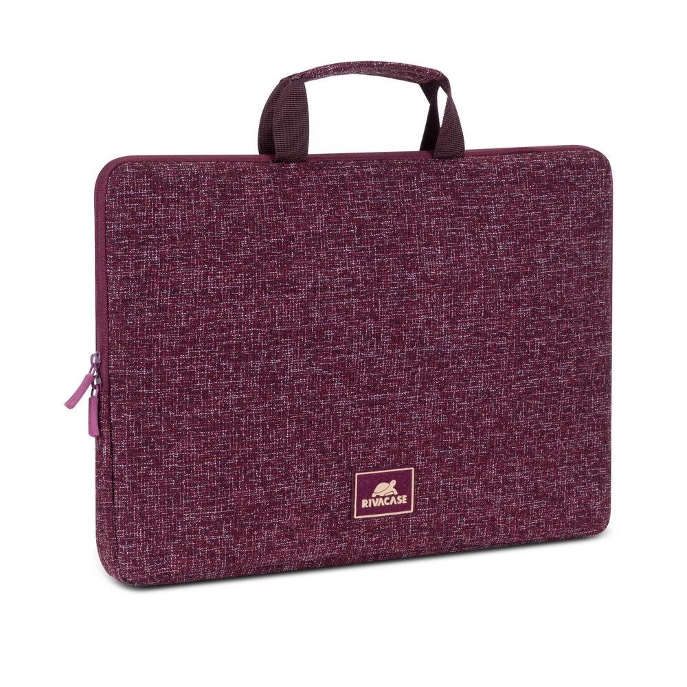 کیف لپ تاپ ریواکیس مدل Rivacase 7913 burgundy red Laptop sleeve 133″ with handles ارسال فوری