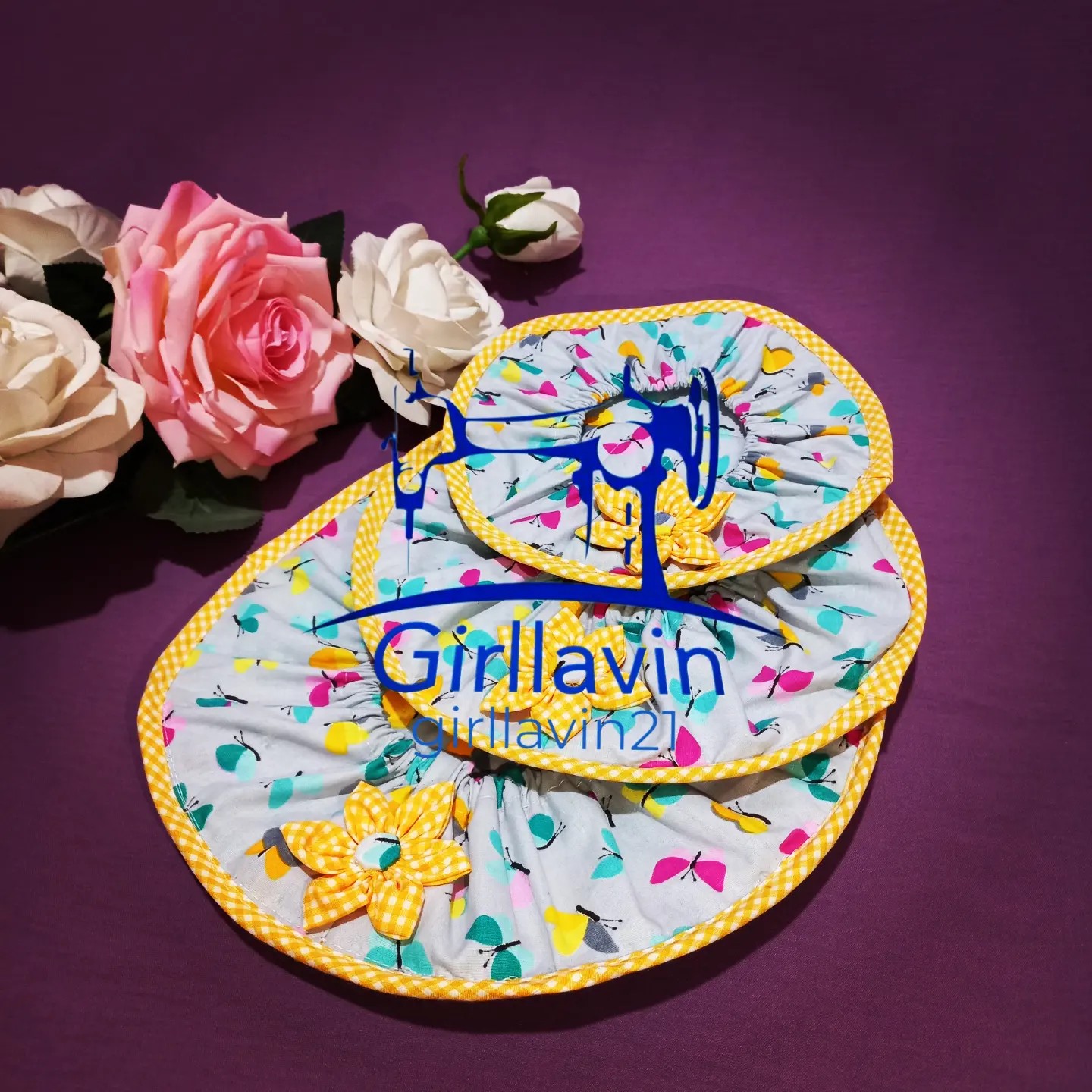 سرویس آشپزخانه 4 تکه دمکنی و دستمال سفره