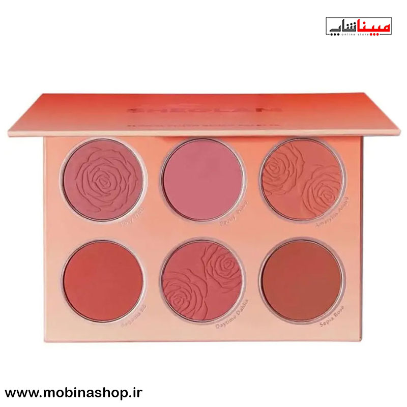 پالت رژگونه شیگلم مدل Floral Flush رنگ Multicolor