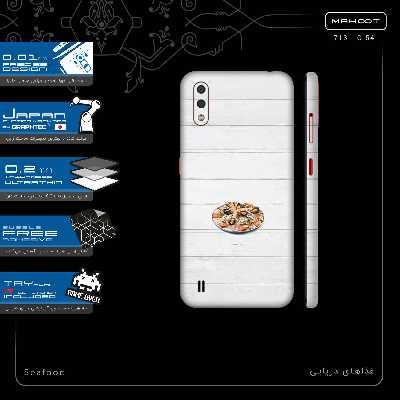 برچسب پوششی ماهوت مدل Seafood-FullSkin مناسب برای گوشی موبایل سامسونگ Galaxy A01